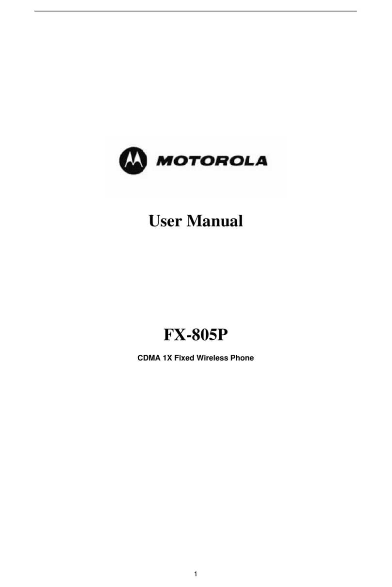 Motorola FX-805P user manual