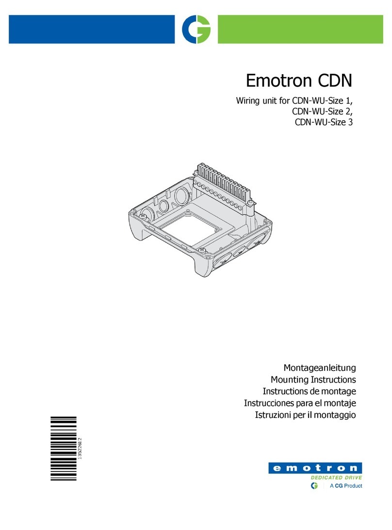Emotron CDN Series Mounting instructions