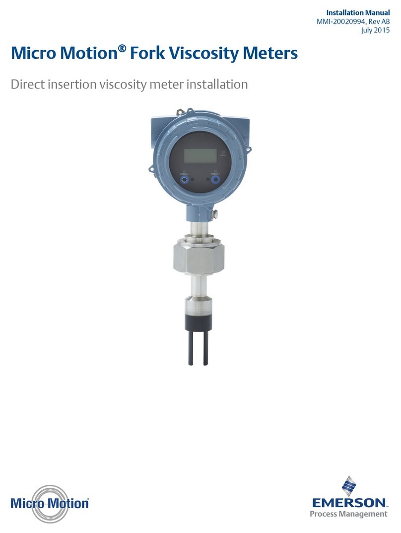 Emerson Micro Motion User manual
