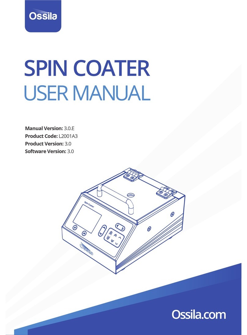 Ossila Spin Coater user manual Ossila Spin Coater user manual