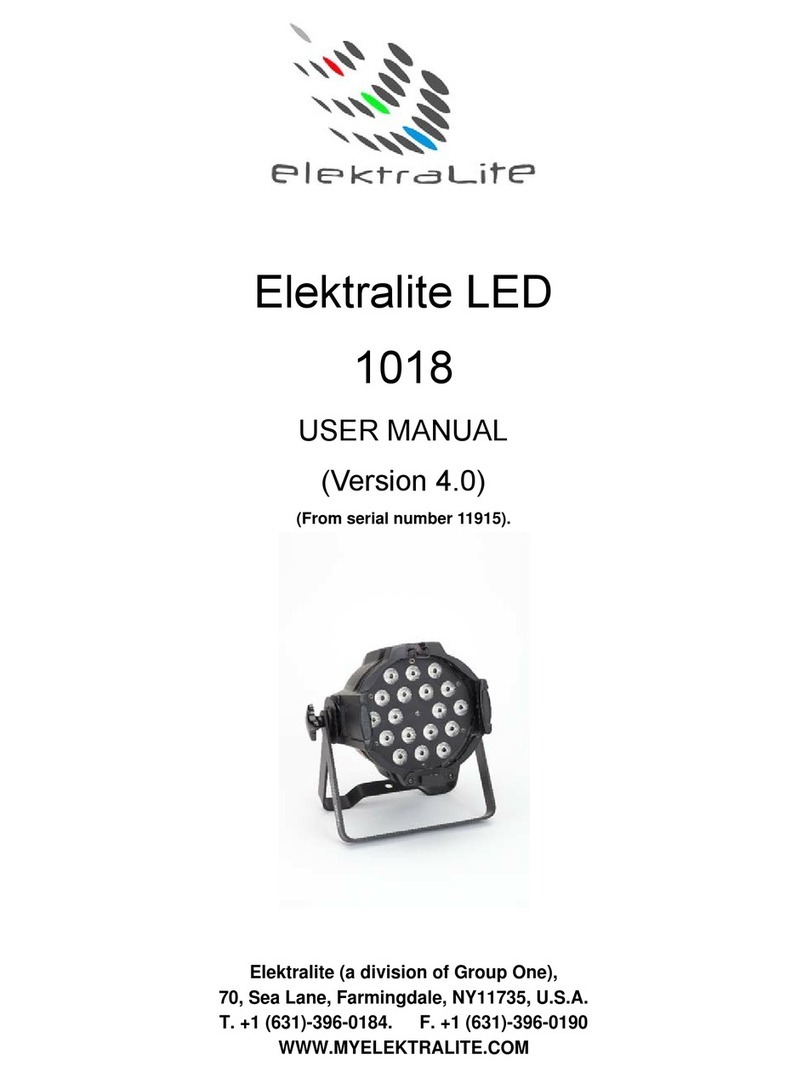 elektraLite 1018 user manual