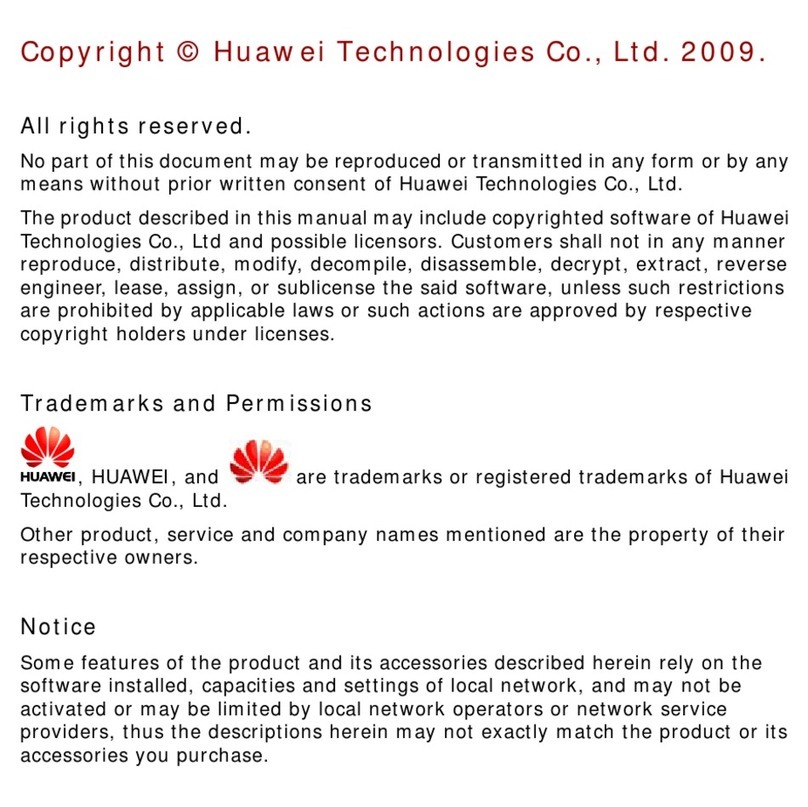 Huawei M3710 User manual