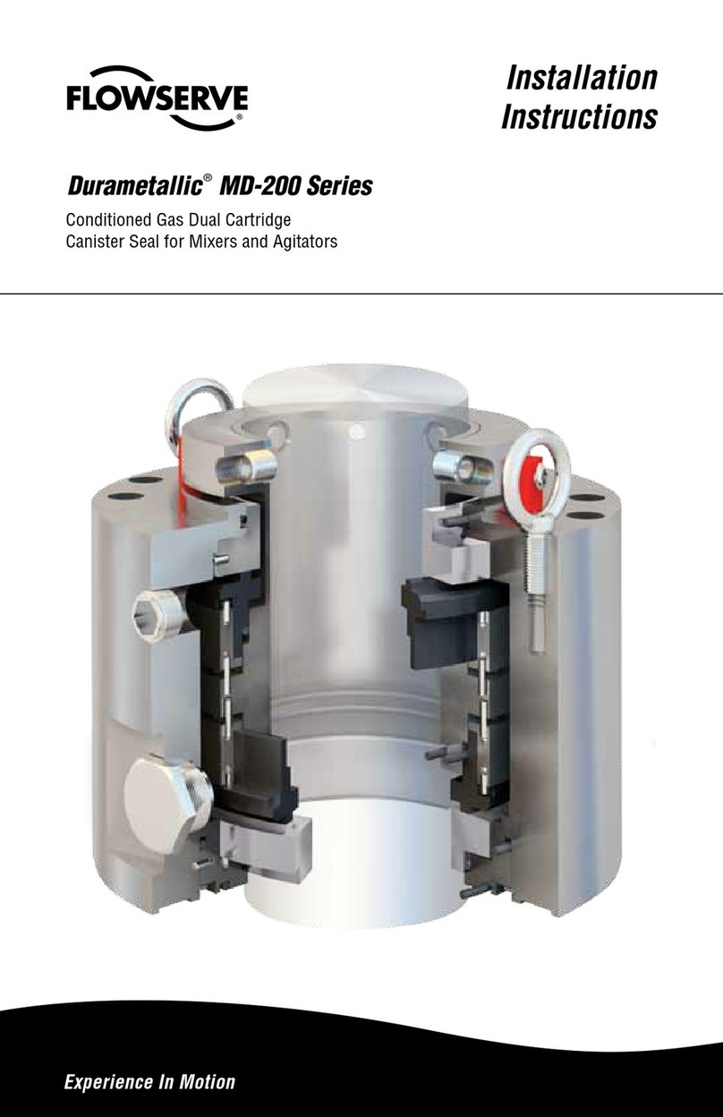 Flowserve Durametallic MD-200 Series installation instructions Flowserve Durametallic MD-200 Series installation instructions