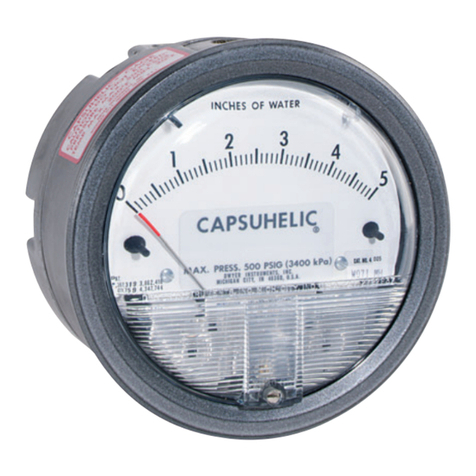 Dwyer Instruments Capsuhelic 4000-0 User manual