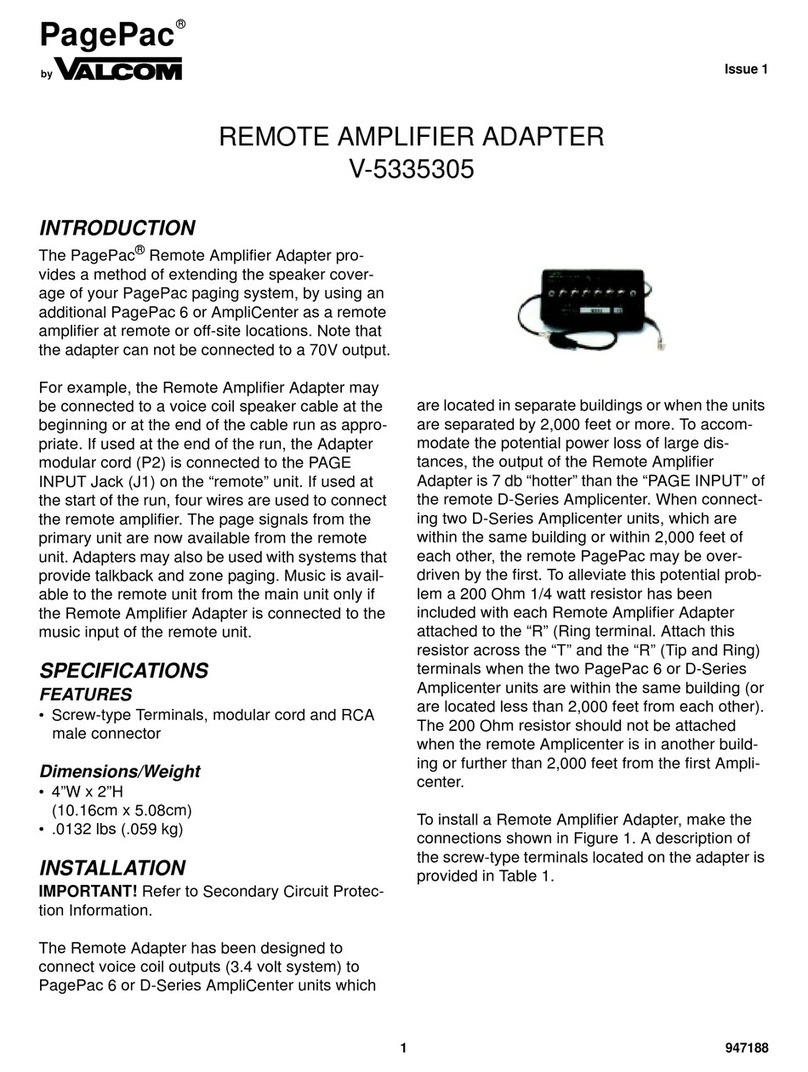 PagePac V-5335305 manual