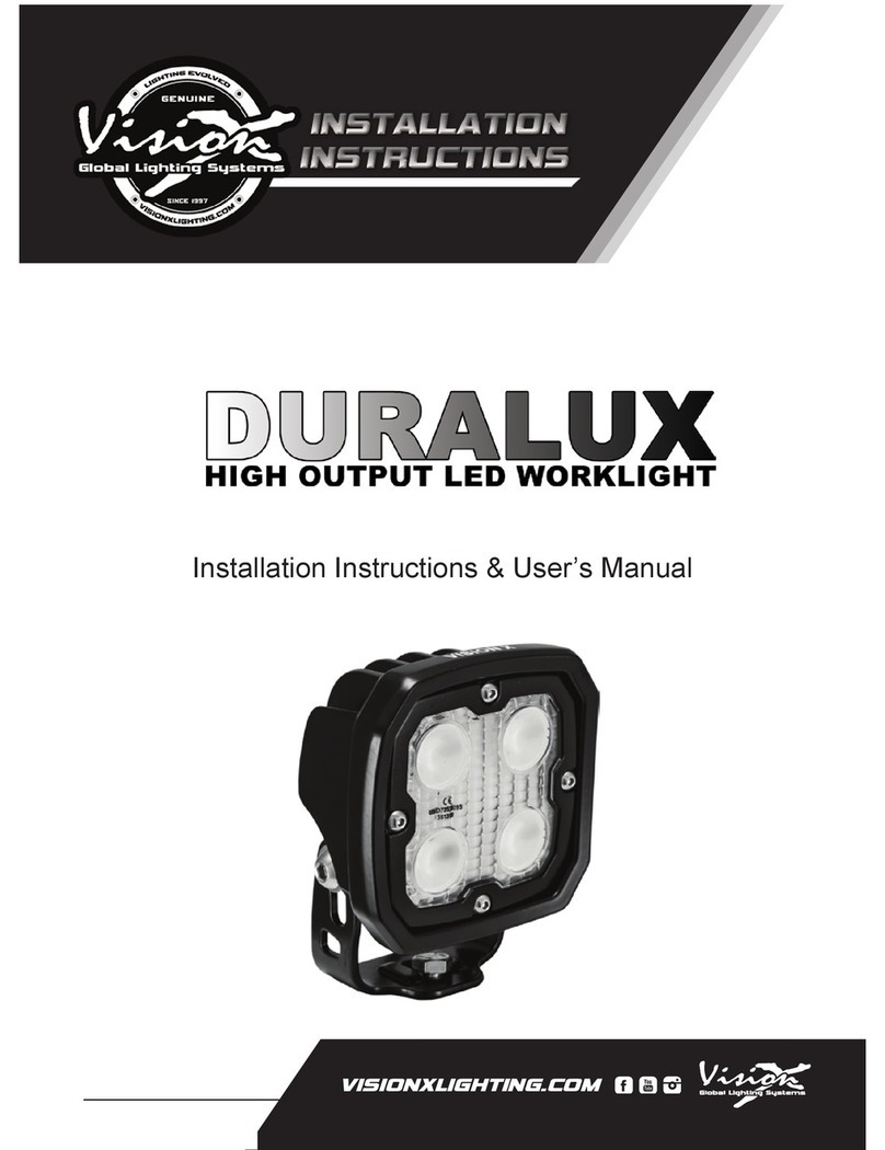 Vision X DURALUX Series Installation instructions & user manual Vision X DURALUX Series Installation instructions & user manual
