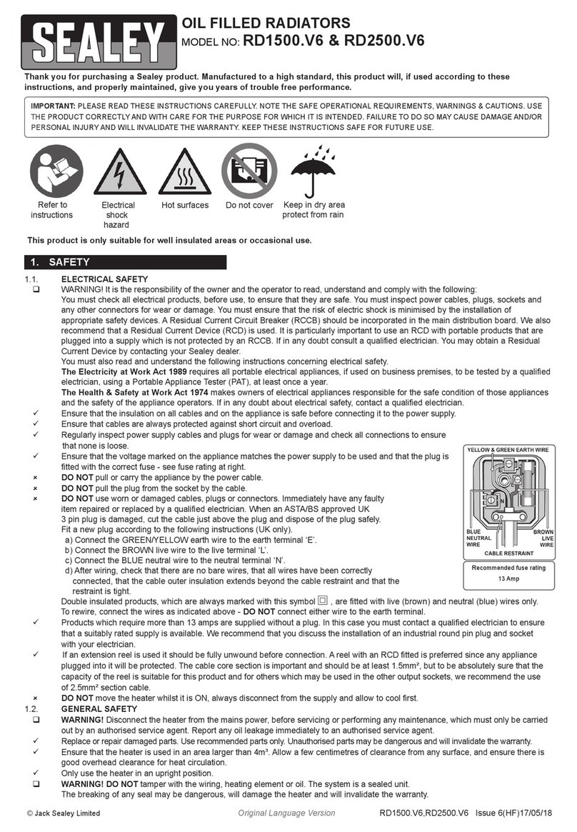 Sealey RD1500.V6 User manual