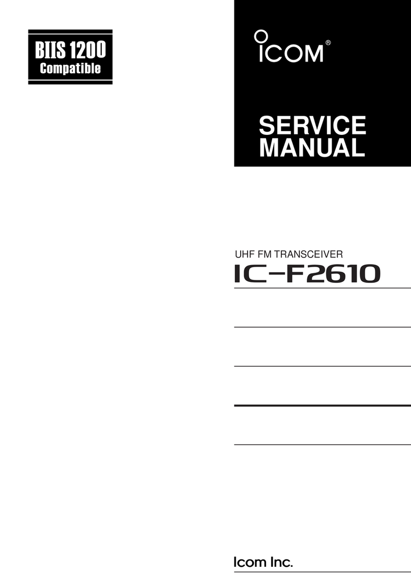 Icom IC-F2610 Service manual