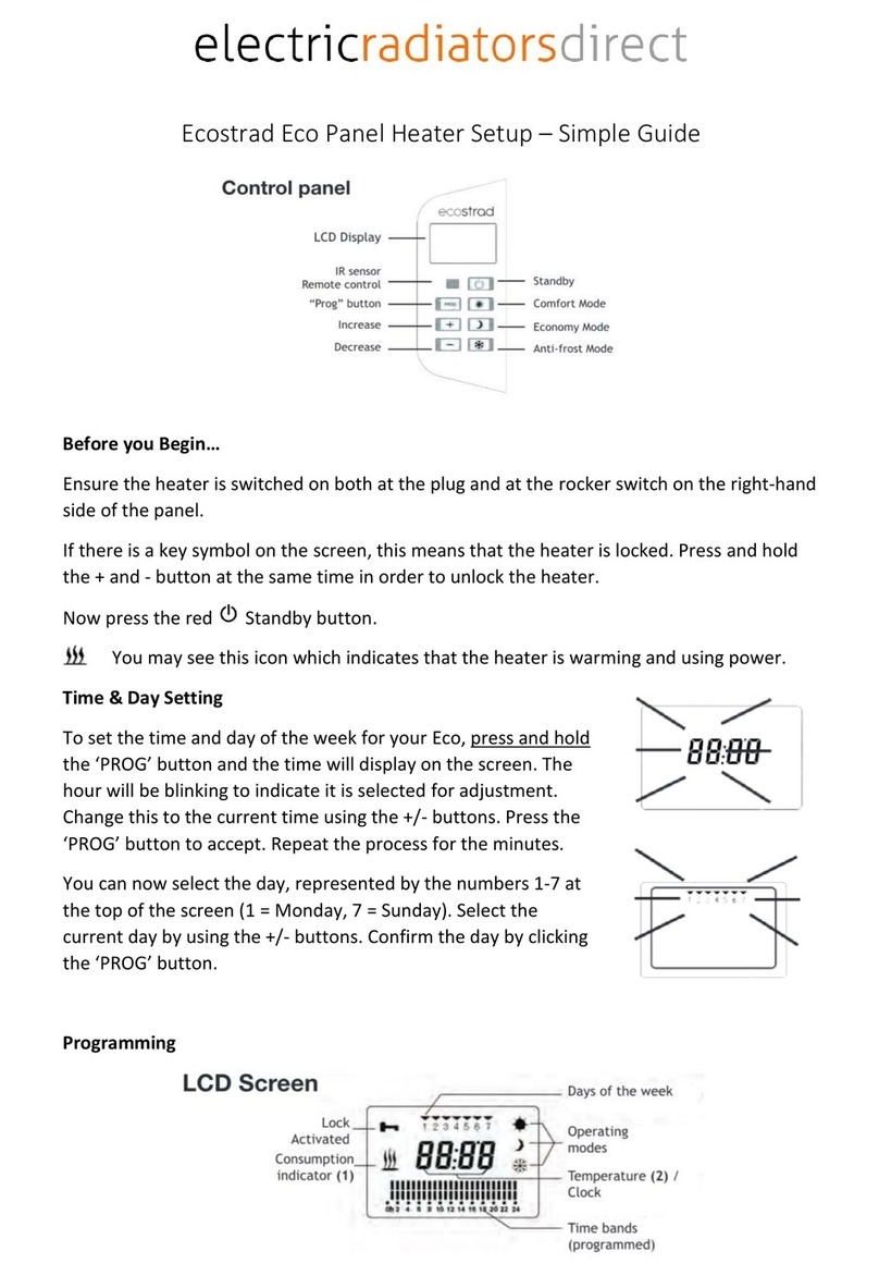 Electric Radiators Direct Ecostrad Eco Simple guide Electric Radiators Direct Ecostrad Eco Simple guide