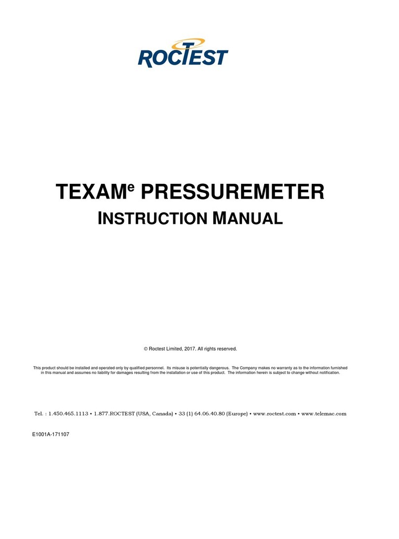 ROCTEST TEXAM instruction manual