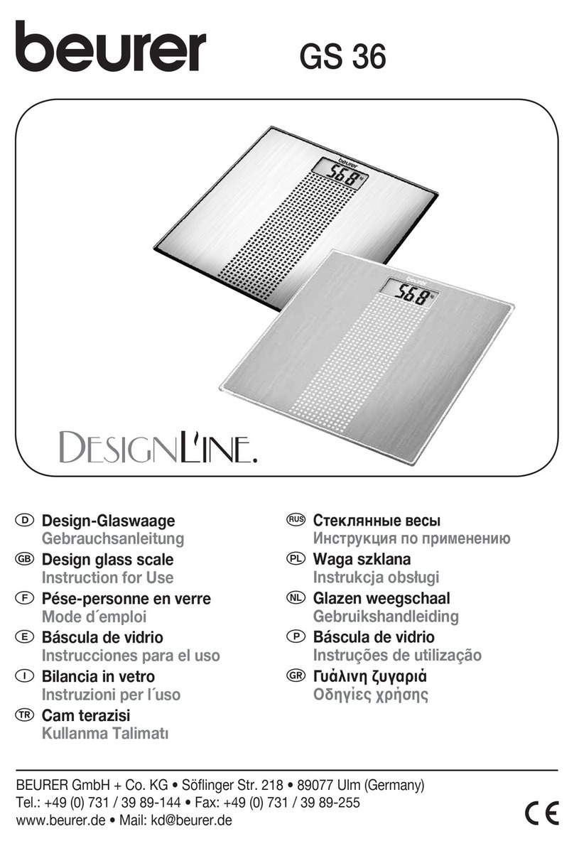 Beurer DesignLine GS 36 Instructions for use