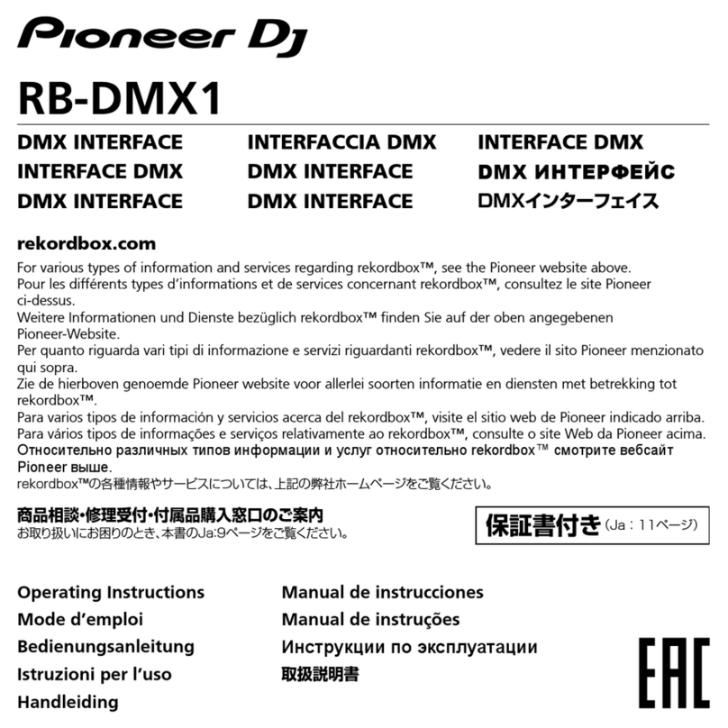 PIONEER DJ RB-DMX1 operating instructions