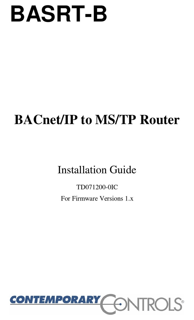 Contemporary Controls BASRT-B User manual