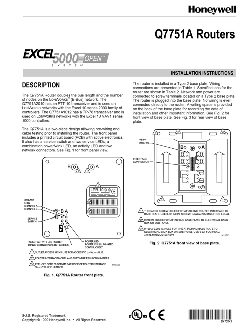 Honeywell Q7751A installation instructions