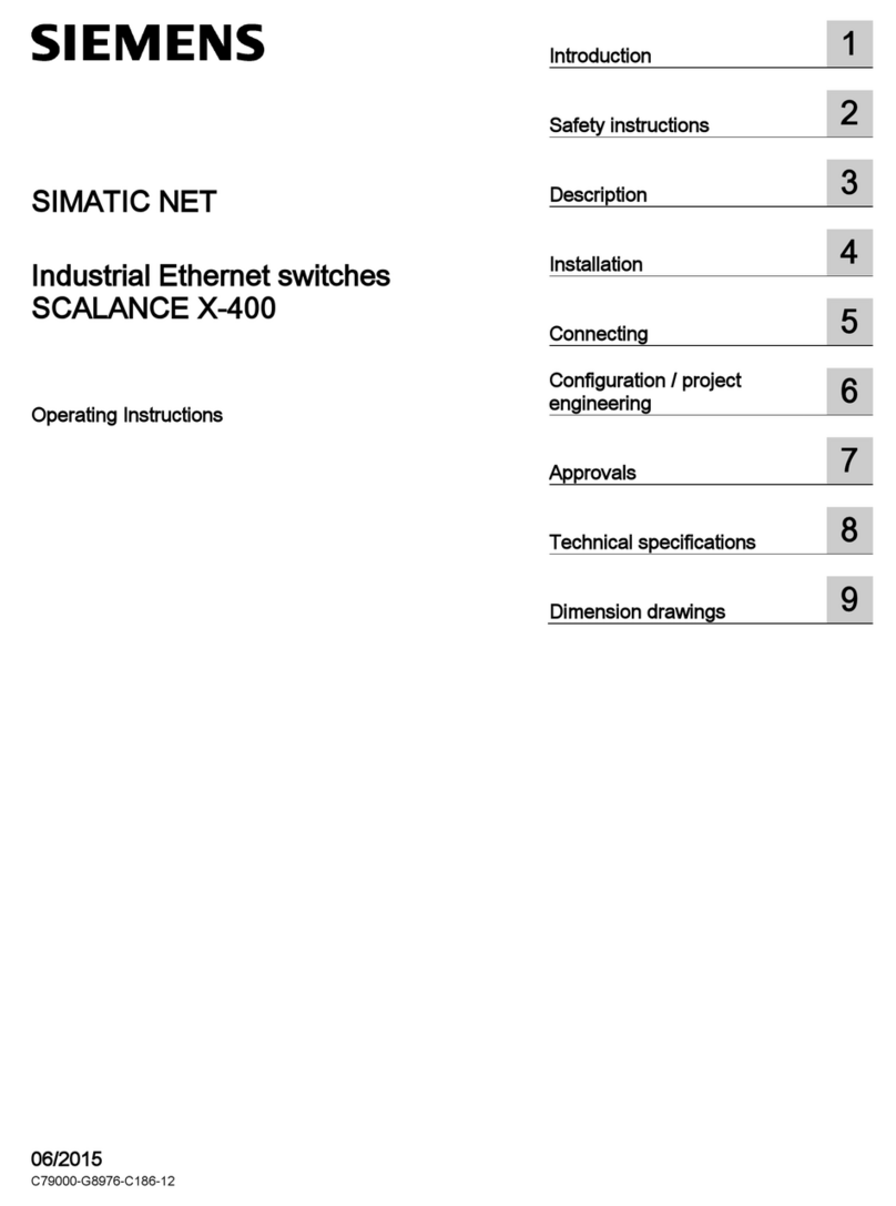 Siemens SCALANCE X-400 User manual