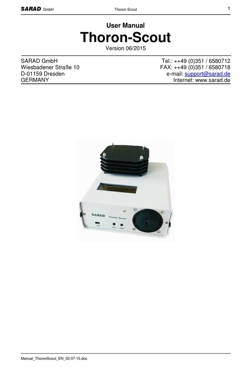 SARAD Thoron-Scout user manual