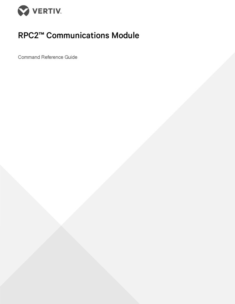 Vertiv LIEBERT RPC2 Operating manual