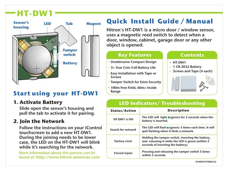 Hitron HT-DW1 Quick Install Guide/Manual
