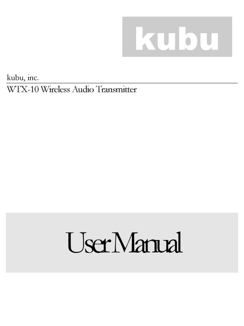 Kubu, inc. WTX-10 User manual