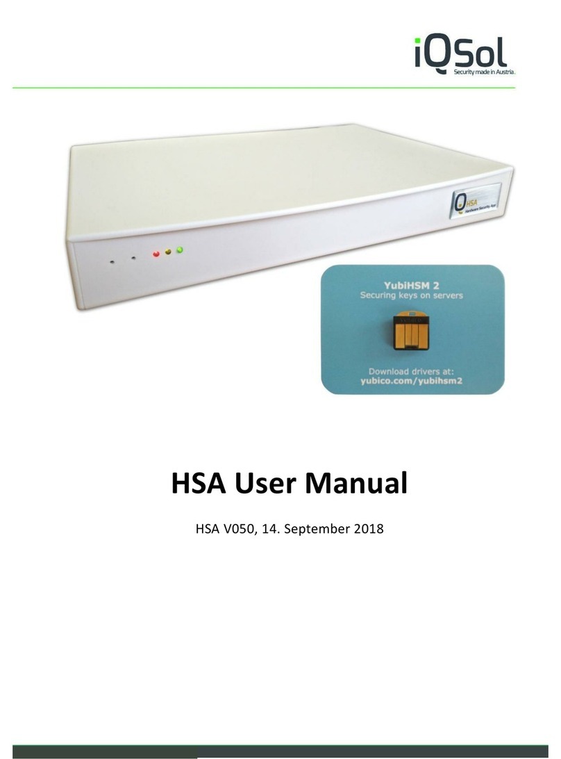 iQSol HSA user manual