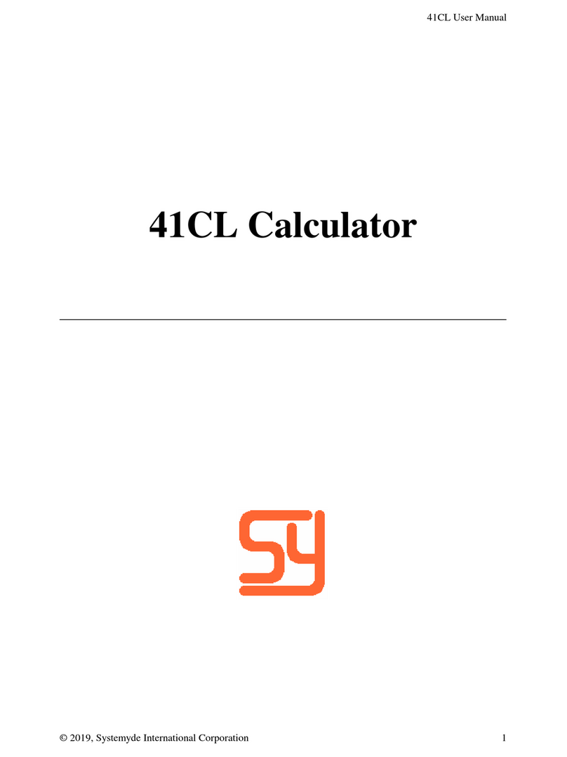 Systemyde 41CL user manual