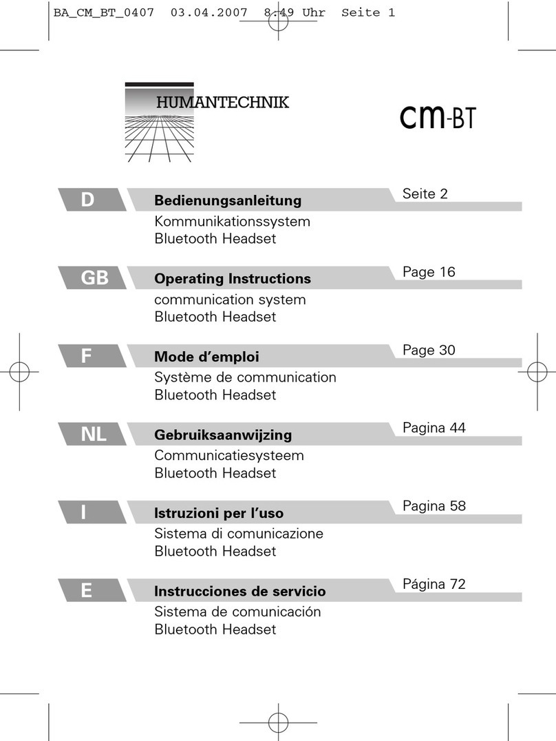 HumanTechnik cm-BT User manual