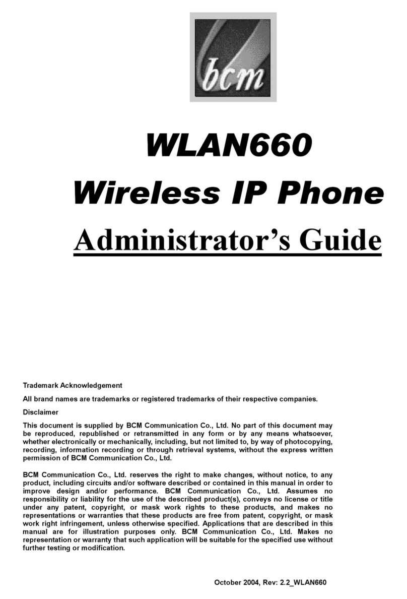 BCM WLAN660 Administrator's guide