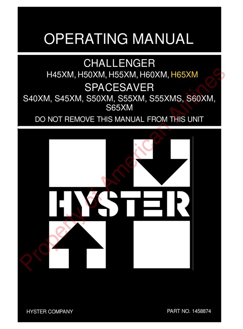 Hyster S40XM operating manual