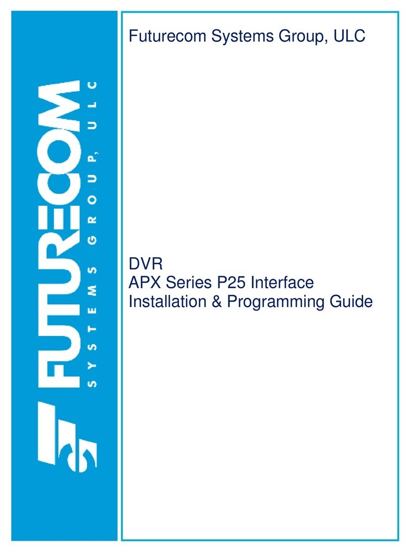 Futurecom Mobexcom P25 Installation & programming guide Futurecom Mobexcom P25 Installation & programming guide