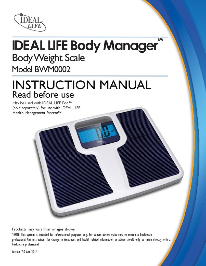 Ideal Life Body Manager BWM0002 instruction manual