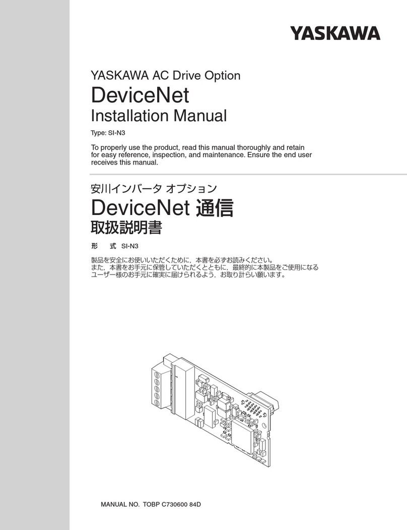YASKAWA DeviceNet SI-N3 installation manual