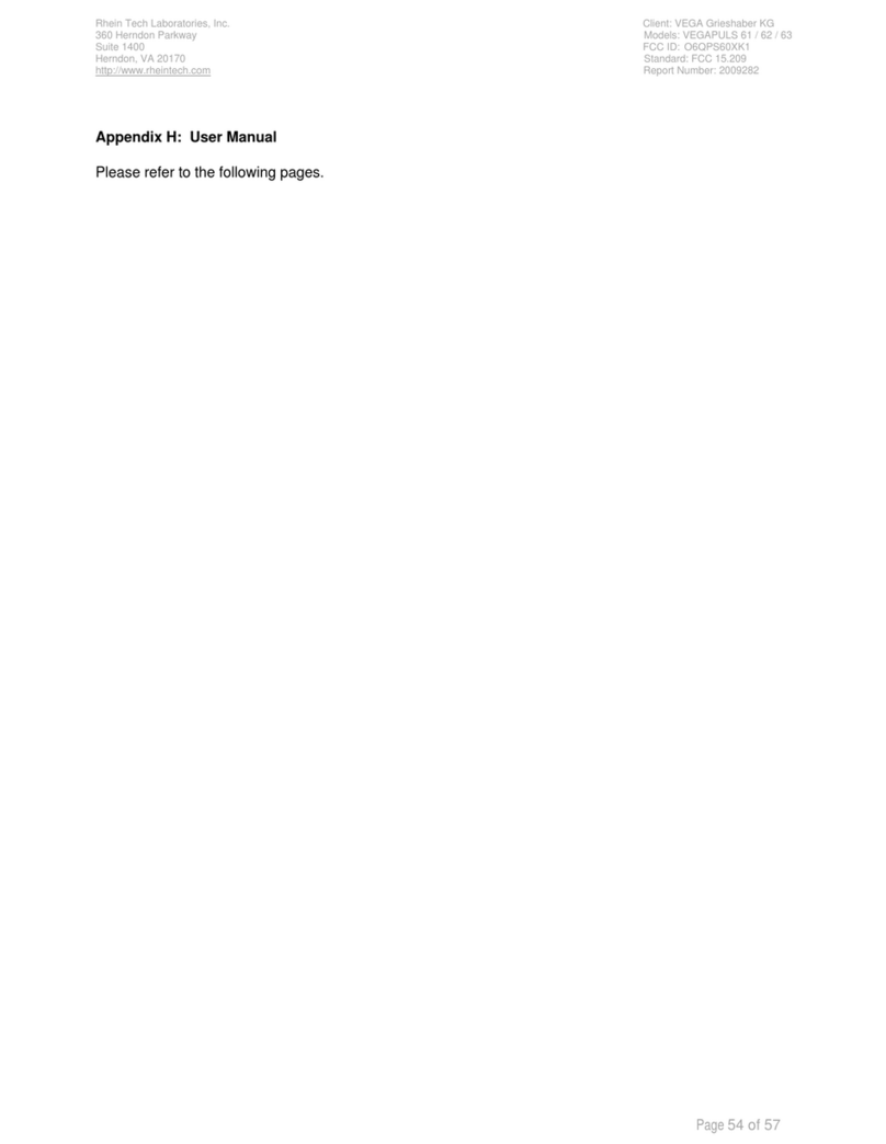 Vega VEGAPULS 62 User manual