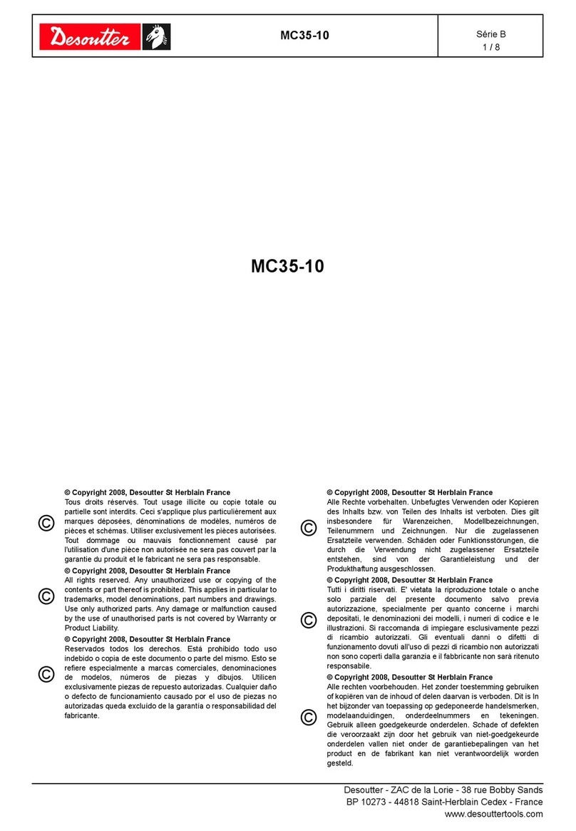 Desoutter MC35-10 Technical manual