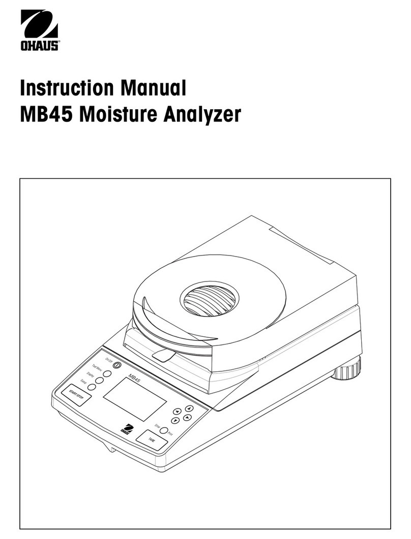 OHAUS MB45 User manual