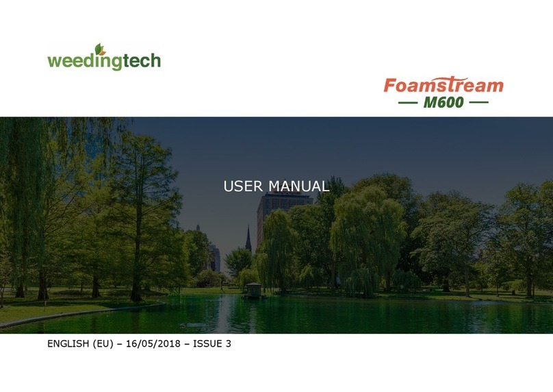 weedingtech Foamstream M600 user manual