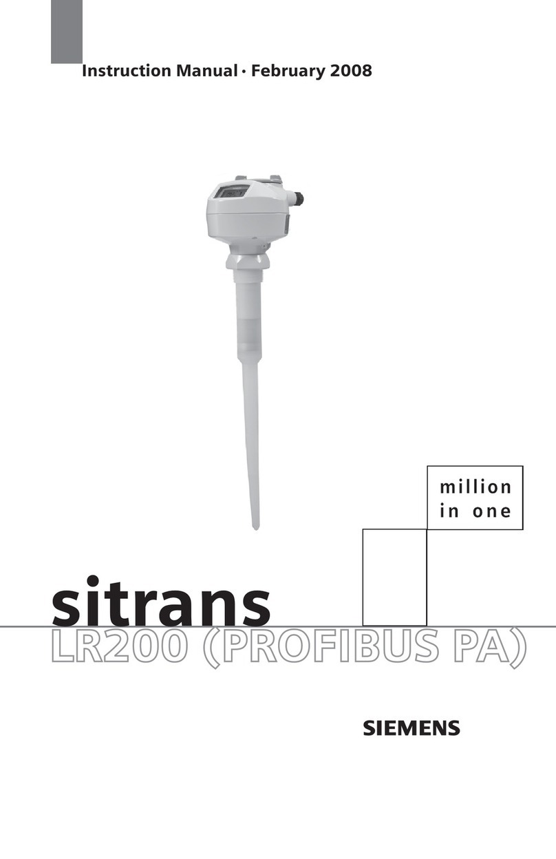 Siemens Sitrans LR200 User manual