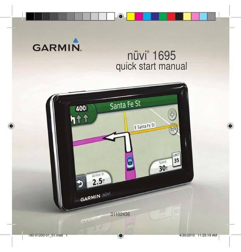 Garmin Nuvi 1695 Instruction manual
