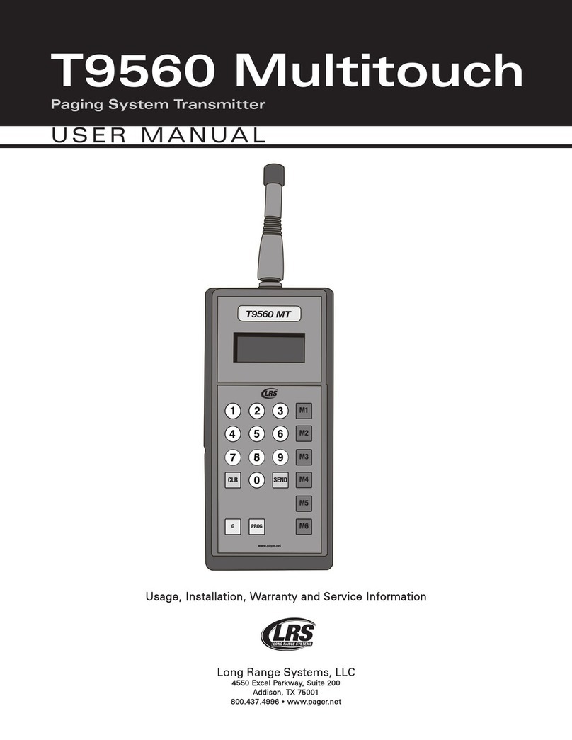 Long Range Systems T9560 Multitouch User manual