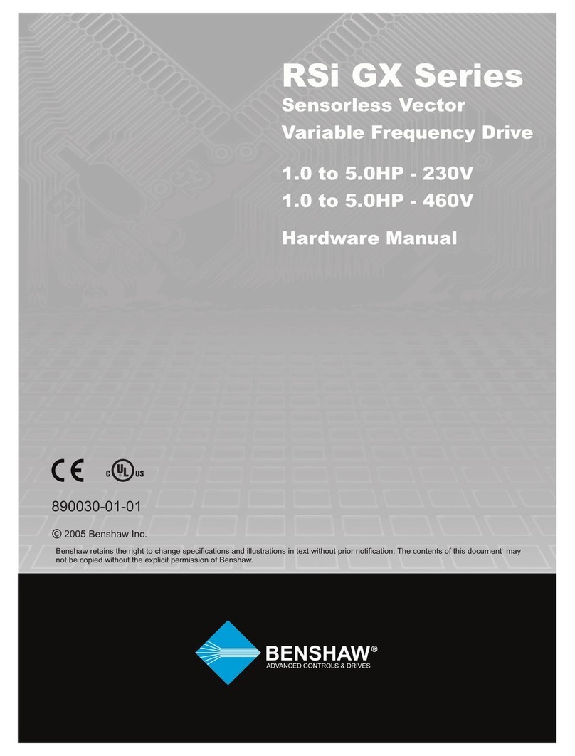 BENSHAW RSi GX Series User manual