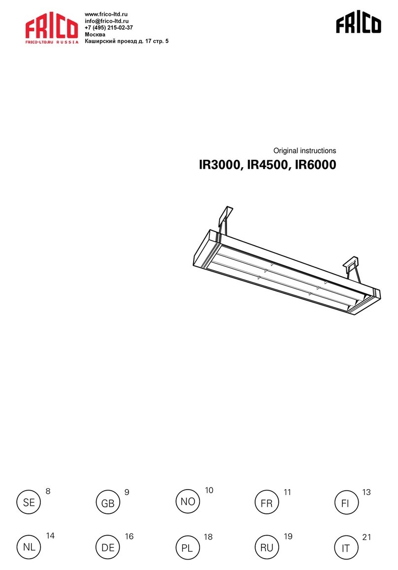 Frico IR3000 User manual