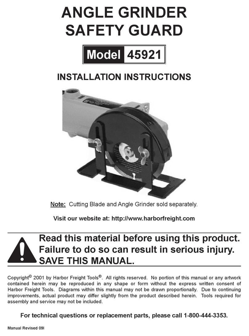 Harbor Freight Tools 45921 Installation insrtuctions