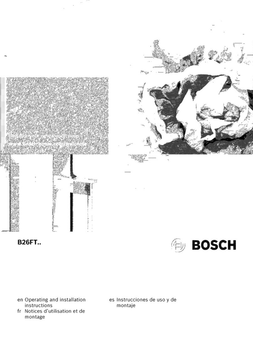 Bosch B26FT series User manual