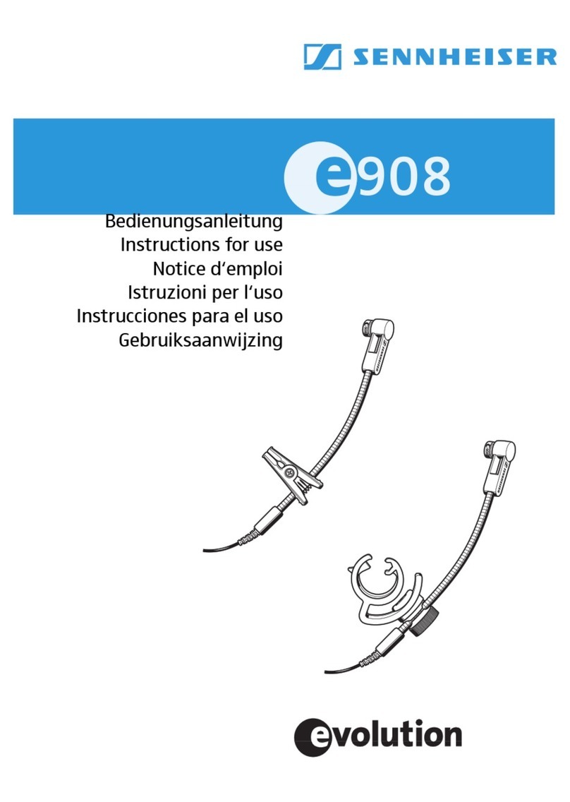 Sennheiser EVOLUTION E908 User manual