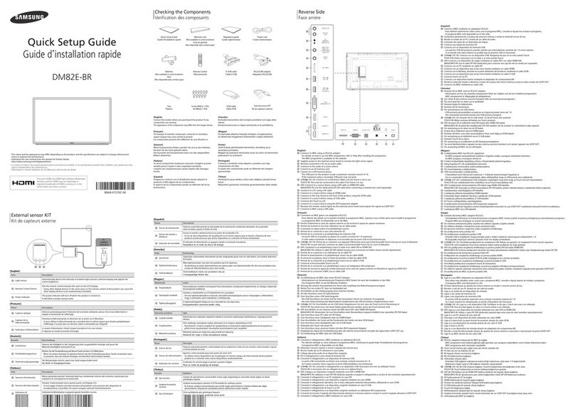 Samsung DM82E-BR User manual