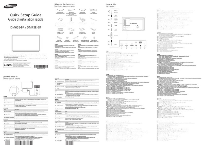 Samsung DM65E-BR User manual