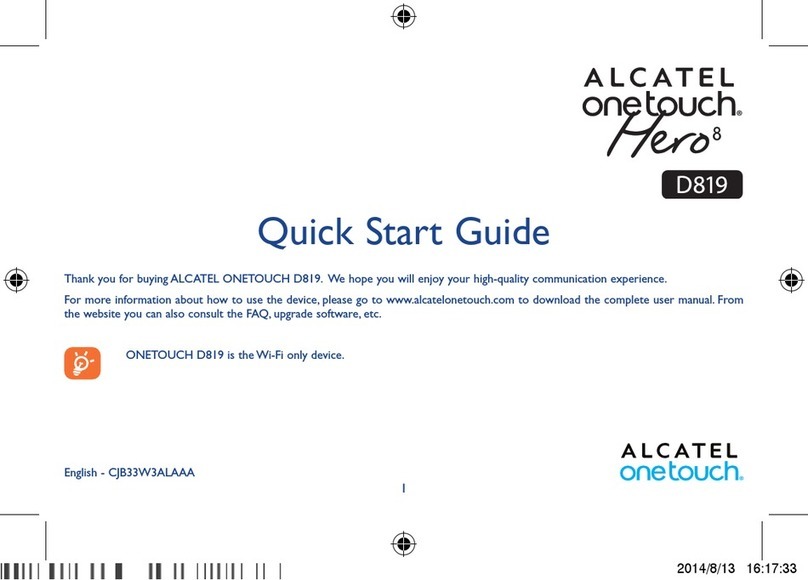 Alcatel HERO 8 D819 User manual