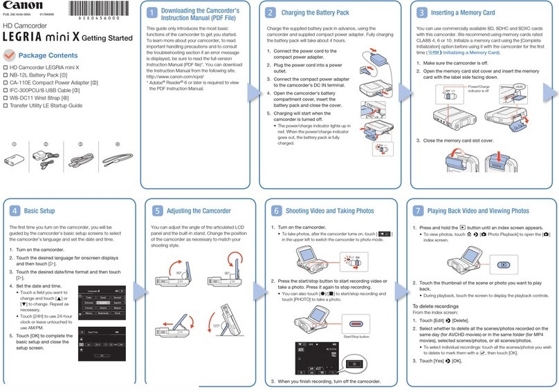 Canon Legria mini User manual