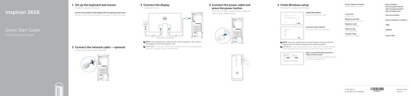 Dell Inspiron 3656 quick start guide