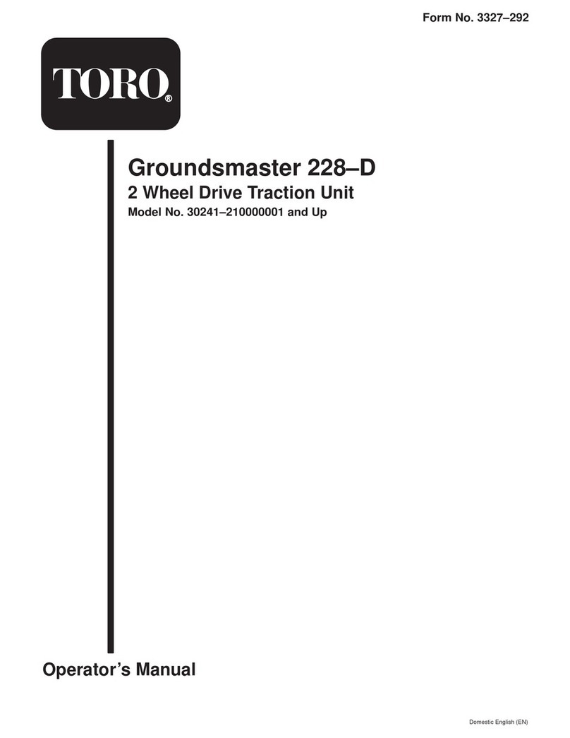 Toro Groundsmaster 228-D User manual Toro Groundsmaster 228-D User manual