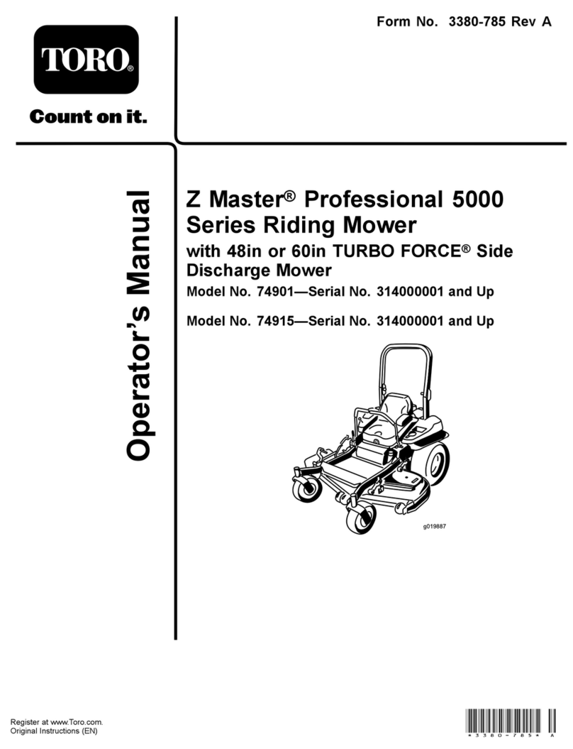 Toro Z Master 74901 User manual